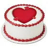 Red Hearts Valentines Day Cake